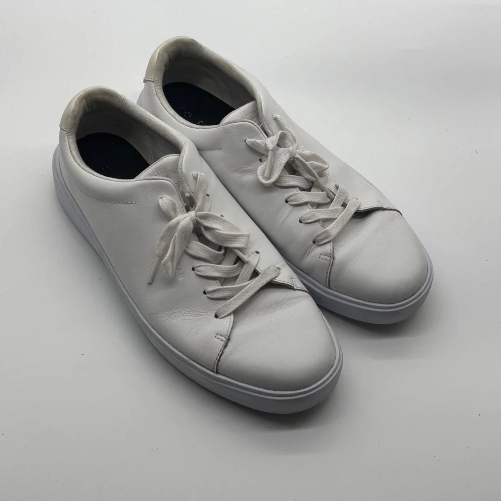 Cole Haan Mens Grand Crosscourt Modern White Leather Sneakers Size 10M